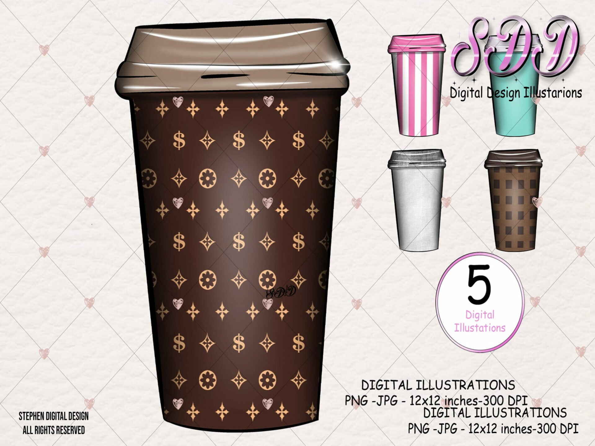 Download Don't forget to stand out with Louis Vuitton Pattern Wallpaper
